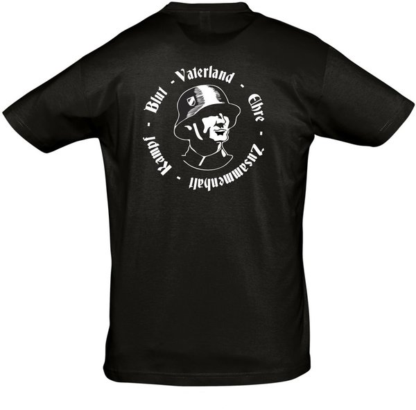 T-Shirt Vaterland Ehre Motiv auf dem Rücken